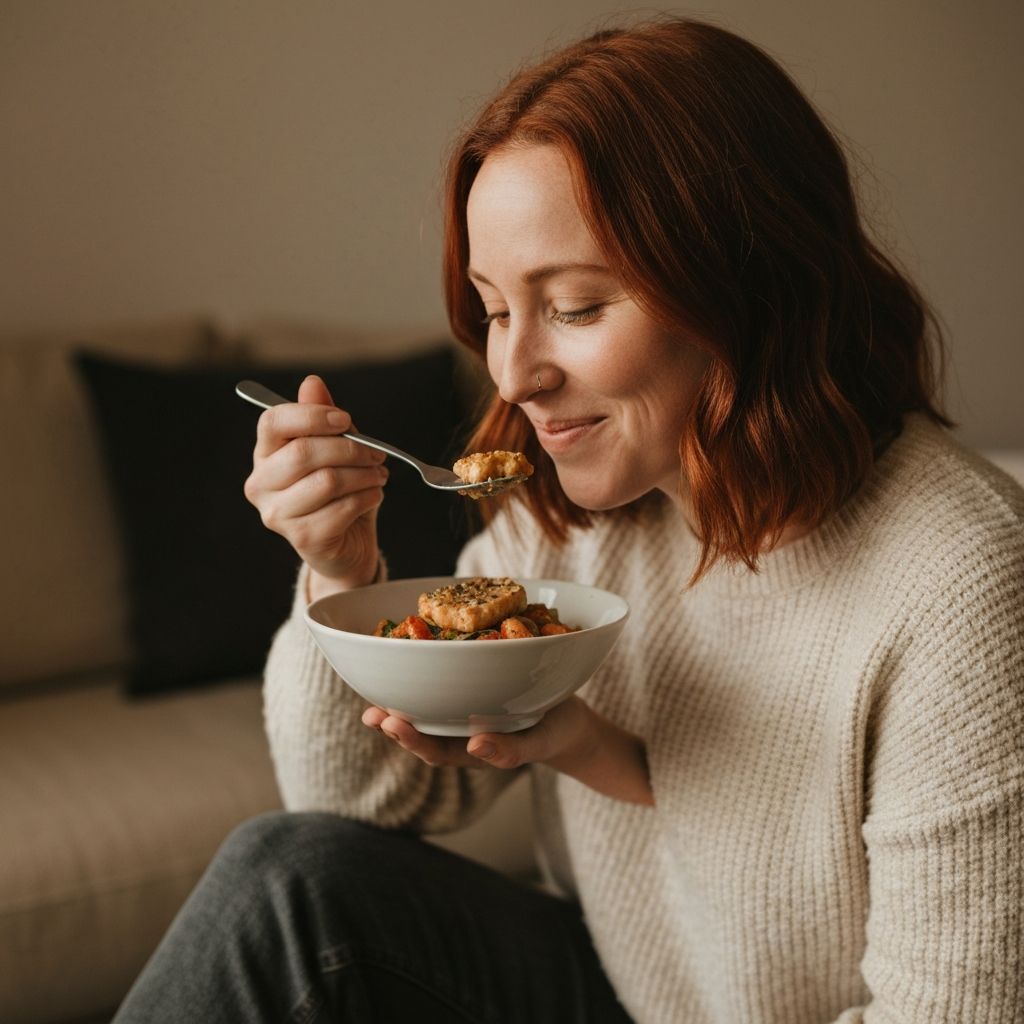 Atenção consciente durante a refeição